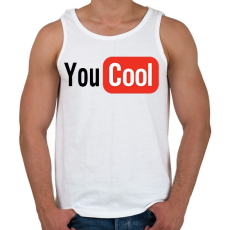 PRINTFASHION You Cool - Férfi atléta - Fehér