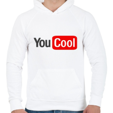 PRINTFASHION you cool - Férfi kapucnis pulóver - Fehér férfi pulóver, kardigán
