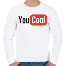 PRINTFASHION You Cool - Férfi pulóver - Fehér férfi pulóver, kardigán