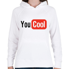 PRINTFASHION You Cool - Női kapucnis pulóver - Fehér női pulóver, kardigán