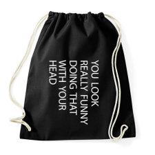 PRINTFASHION You look really funny - white - Sportzsák, Tornazsák - Fekete tornazsák