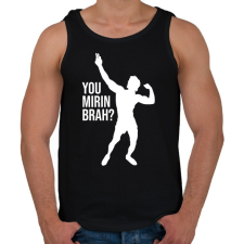 PRINTFASHION You Mirin Brah - Zyzz - Férfi atléta - Fekete atléta, trikó