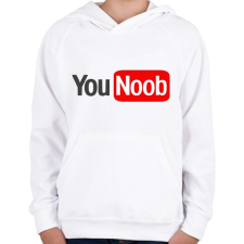 PRINTFASHION you noob - Gyerek kapucnis pulóver - Fehér gyerek pulóver, kardigán