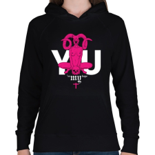 PRINTFASHION You're my dope - Női kapucnis pulóver - Fekete női pulóver, kardigán