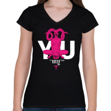 PRINTFASHION You're my dope - Női V-nyakú póló - Fekete női póló