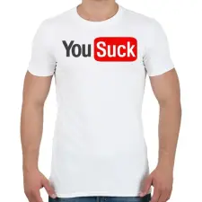 PRINTFASHION you suck - Férfi póló - Fehér férfi póló