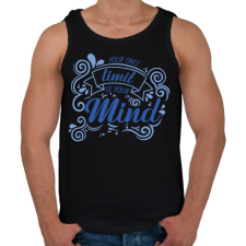 PRINTFASHION Your mind - Férfi atléta - Fekete atléta, trikó