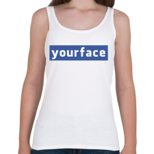 PRINTFASHION yourface - Női atléta - Fehér női trikó