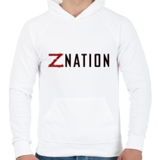 PRINTFASHION Z Nation - Férfi kapucnis pulóver - Fehér