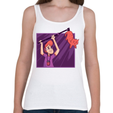 PRINTFASHION Zajfogó macska - Női atléta - Fehér