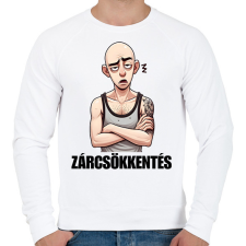 PRINTFASHION Zárcsökkentés - vicces mém karikatúra - Férfi pulóver - Fehér férfi pulóver, kardigán