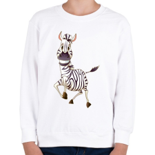 PRINTFASHION Zebrás póló - Gyerek pulóver - Fehér gyerek pulóver, kardigán