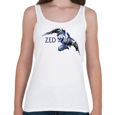 PRINTFASHION Zed - Női atléta - Fehér női trikó