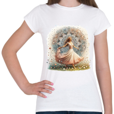 PRINTFASHION Zen lány - Női póló - Fehér