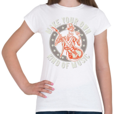 PRINTFASHION Zene 02 - Make your own... - Női póló - Fehér női póló