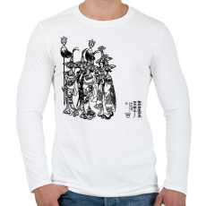 PRINTFASHION zenészek - Férfi hosszú ujjú póló - Fehér