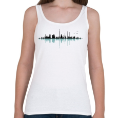 PRINTFASHION Zeneváros - Női atléta - Fehér