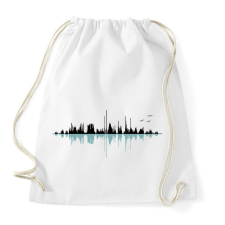 PRINTFASHION Zeneváros - Sportzsák, Tornazsák - Fehér tornazsák