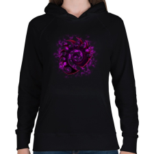 PRINTFASHION Zerg - Női kapucnis pulóver - Fekete női pulóver, kardigán