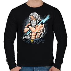 PRINTFASHION Zeusz nyila - Férfi pulóver - Fekete
