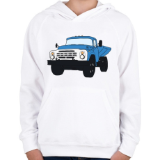 PRINTFASHION Zil - Gyerek kapucnis pulóver - Fehér