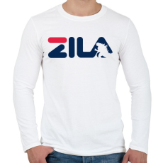 PRINTFASHION ZILA - Férfi hosszú ujjú póló - Fehér
