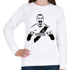 PRINTFASHION Zlatan - Női pulóver - Fehér női pulóver, kardigán