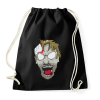 PRINTFASHION Zobie head - Sportzsák, Tornazsák - Fekete