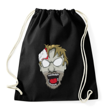 PRINTFASHION Zobie head - Sportzsák, Tornazsák - Fekete tornazsák