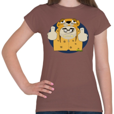 PRINTFASHION Zoge - Női póló - Mogyoróbarna női póló