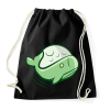 PRINTFASHION Zöld bálna - Sportzsák, Tornazsák - Fekete