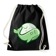PRINTFASHION Zöld bálna - Sportzsák, Tornazsák - Fekete tornazsák