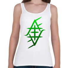 PRINTFASHION zöld jafi szimbólum - Női atléta - Fehér