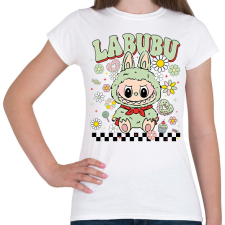 PRINTFASHION Zöld Labubu - Női póló - Fehér női póló