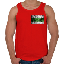 PRINTFASHION Zöld sáv minimál - Férfi atléta - Piros atléta, trikó