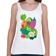 PRINTFASHION Zöldségek és gyümölcsök - Női atléta - Fehér női trikó