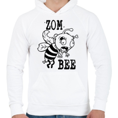 PRINTFASHION Zombeee - Férfi kapucnis pulóver - Fehér