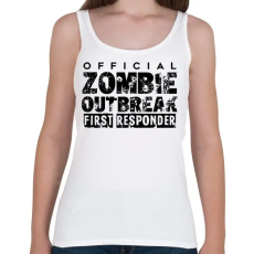 PRINTFASHION Zombi apokalipszis - Női atléta - Fehér