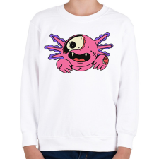 PRINTFASHION Zombi Axolotl - Gyerek pulóver - Fehér gyerek pulóver, kardigán