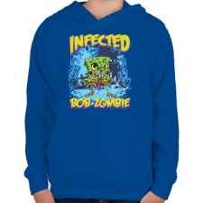 PRINTFASHION Zombi Bob - Gyerek kapucnis pulóver - Királykék gyerek pulóver, kardigán