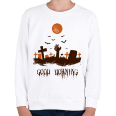 PRINTFASHION ZOMBI ÉBREDÉS - Gyerek pulóver - Fehér