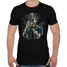 PRINTFASHION Zombi fotós - Férfi póló - Fekete férfi póló