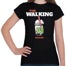 PRINTFASHION Zombi shake - Női póló - Fekete