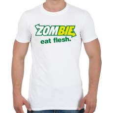 PRINTFASHION Zombi szendvics - Férfi póló - Fehér