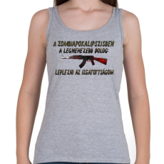 PRINTFASHION Zombiapokalipszis - Női atléta - Sport szürke