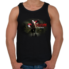 PRINTFASHION Zombie_Attack - Férfi atléta - Fekete atléta, trikó