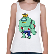PRINTFASHION Zombie king - Női atléta - Fehér női trikó