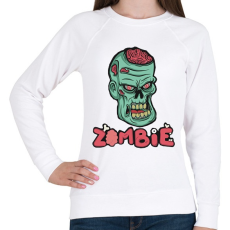 PRINTFASHION Zombie - Női pulóver - Fehér