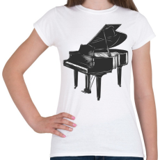 PRINTFASHION Zongora - Női póló - Fehér