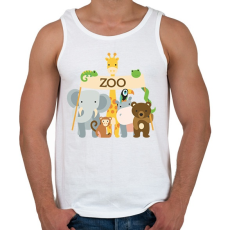 PRINTFASHION Zoo - Férfi atléta - Fehér